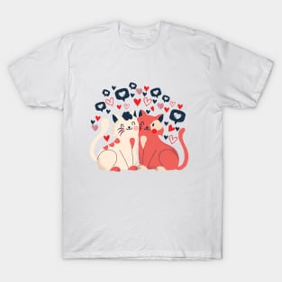 Valentine Cat T-Shirt